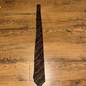 Abstract brown neck tie